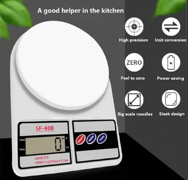 SF-400 High-Precision Digital Kitchen Scale - 10kg Electronic Weight Machine