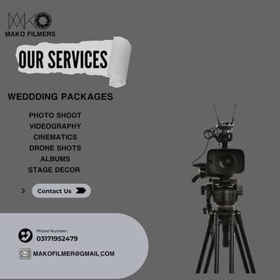MAKO Filmers PhotoGraphy/VideoGraphy Services For Your Events