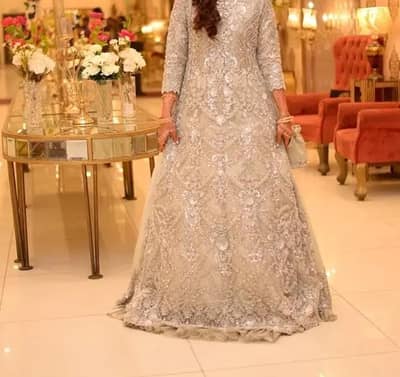 Elegant Walima Maxi Dress – Heavy Embroidery (HSY Inspired)
