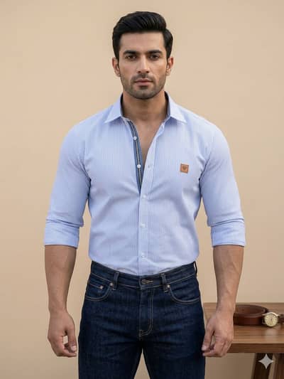 Wholesale Men's Striped Casual Shirts - High Quality