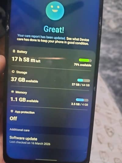 Samsung A30 4 64 gb all ok  ha koi  fault nahi ha