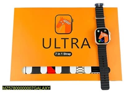 Ultra smart watch 7 straps wireless charging