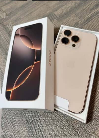 Apple iPhone 16 Pro Max Dessert Titanium - Dubai purchased