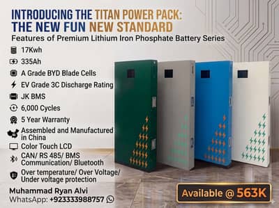 51.2v 335Ah | 17Kwh Lithium Battery | Lithium Iron Phosphate Battery