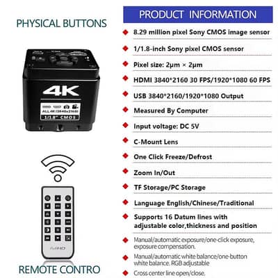 Yizhan Sony Sensor 4K Microscope for electronics repair