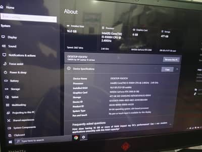 Rtx 2060 Hp omen 144hz screen Gaming Beast