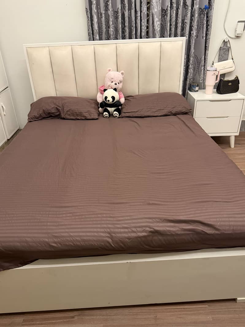 Bed and side table 0