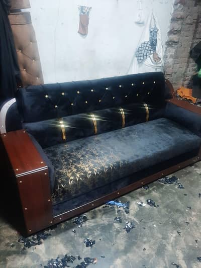 sofa set big bossss 3. . . 2. . . . 1. . . 6 seter. . . + sofa bed