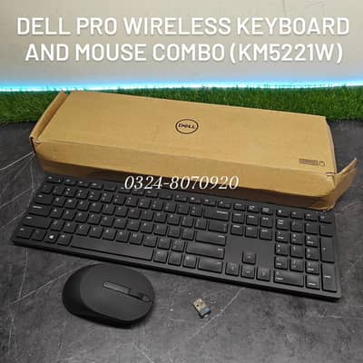 Dell Pro Wireless Keyboard & Mouse KM5221W - (2 - 3) Year Battery Life