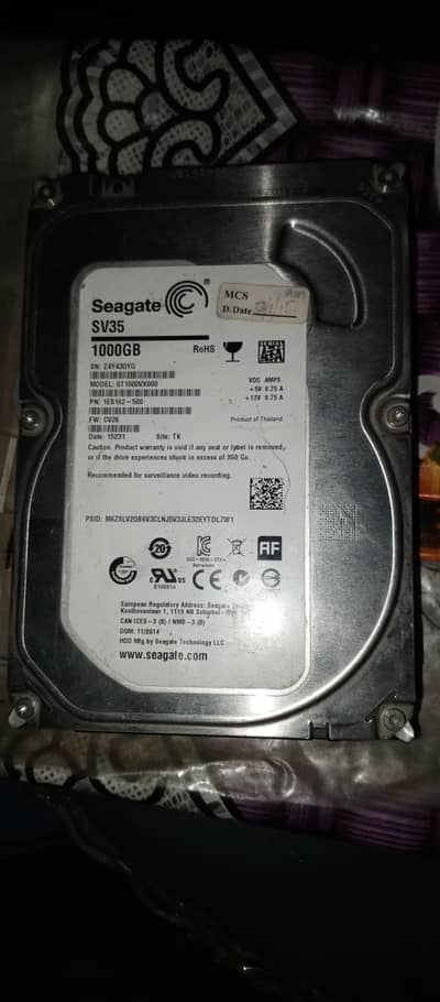 Used hard drive  good health