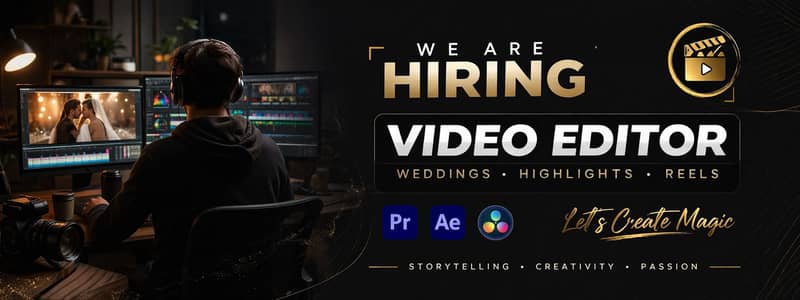 Wedding Video Editor Required