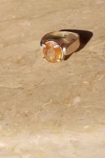 pukran stone itn chandi ring available foe sell