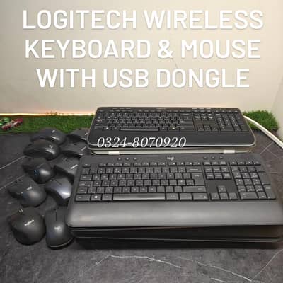 Logitech Wireless Keyboard & Mouse with USB receiver Reasonable prices