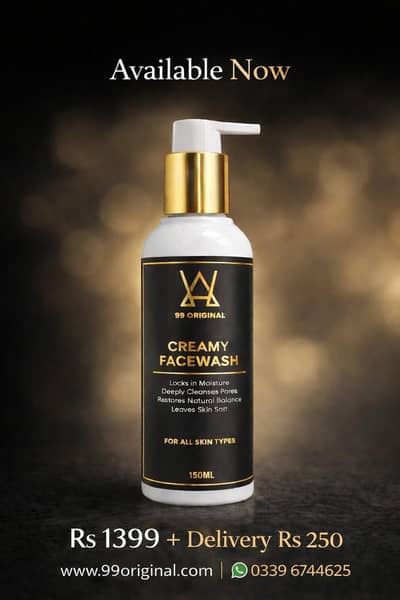 99orginal. Creamy whitening face wash
