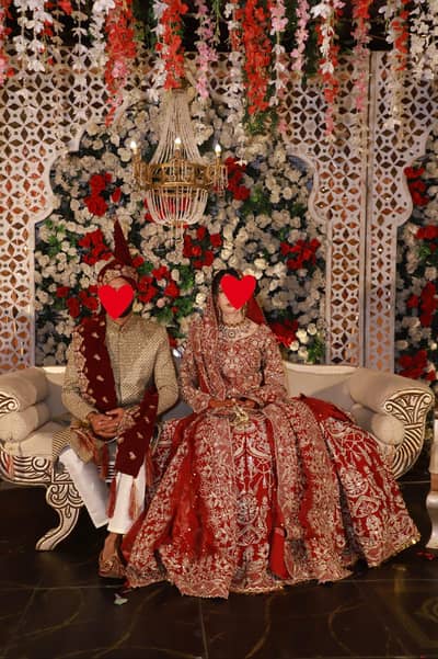 birdal lengha 1time used only(designer}nomam and bhaiya