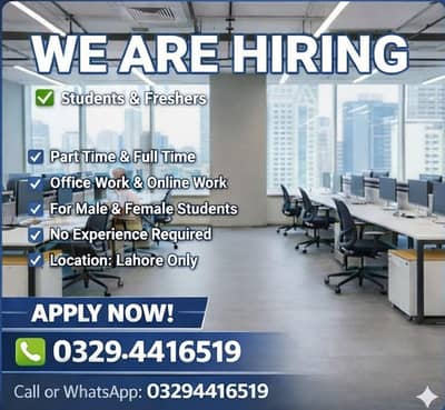 Online work are avaible [Full time] [Part time] [Home based work]