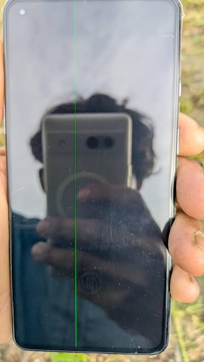 OnePlus 9r just one line in display