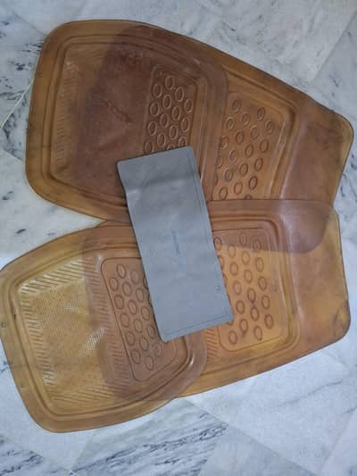 Non-Slip Plastic Floor Mats Set (Multi-Piece, Durable & Easy Clean)