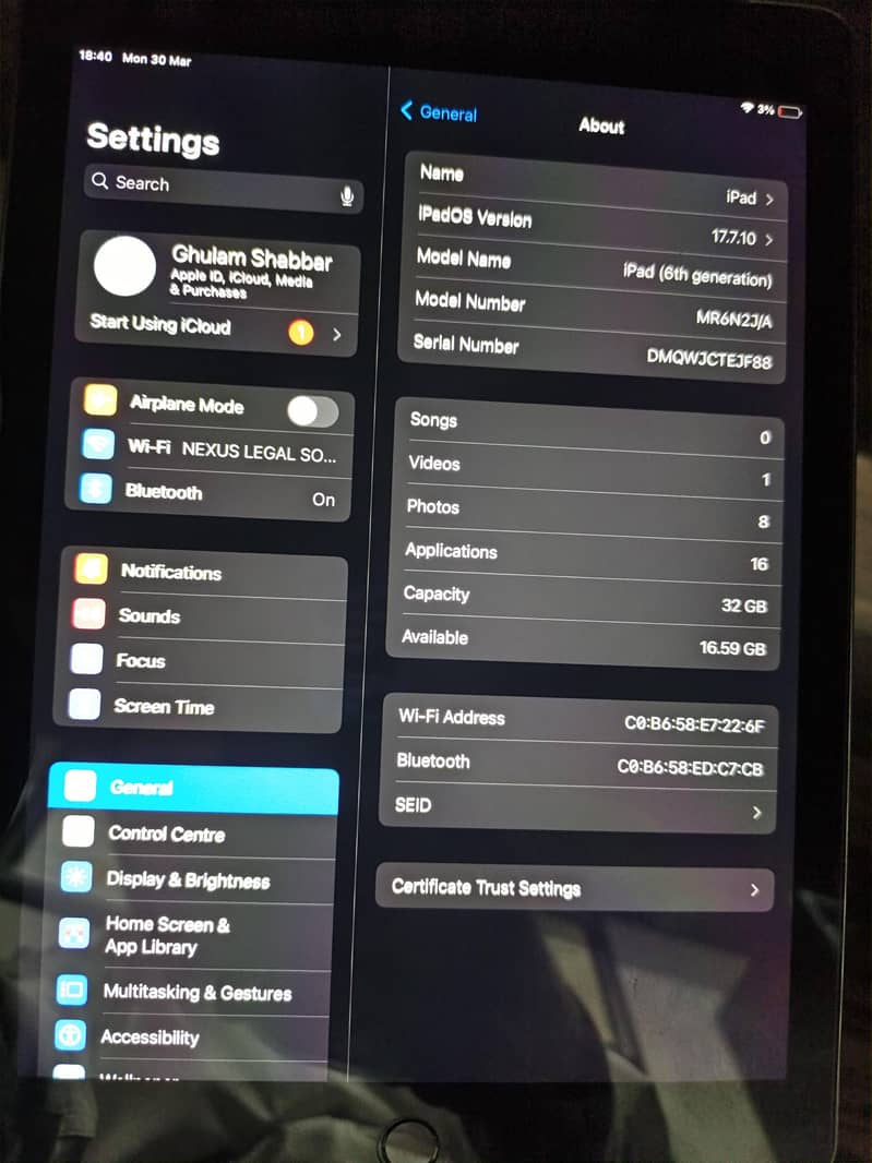 IPad 6th Generation 2
