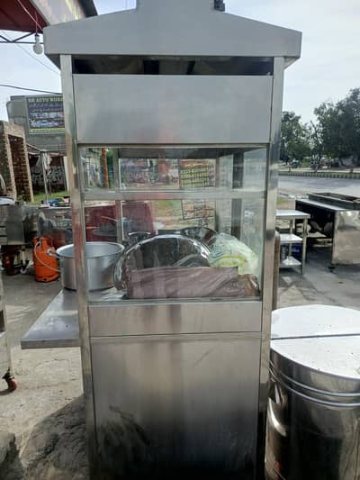 burger & shwarma steel counter