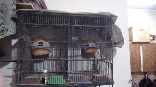 2 portions cage 4 birds