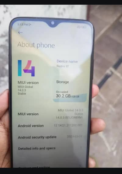 Redmi 9T 6GB 128GB PTA Approved Official