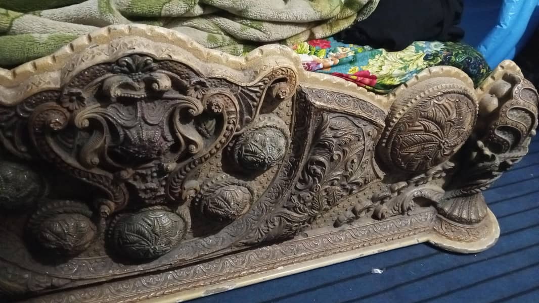 double bed with side table 1