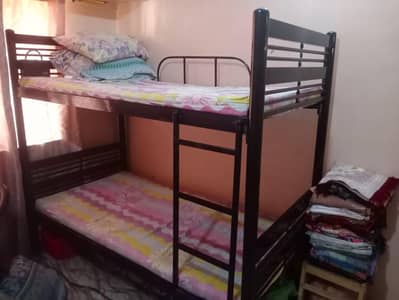 Bunk bed rod iron 1 month used with mattress