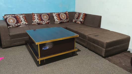 L shaped Sofa and 5 Office Sofa Set