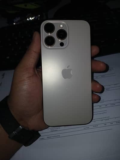iPhone 16 pro max 256GB box and cable available battery 90