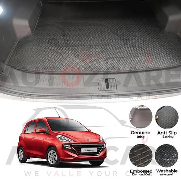 Hyundai Santro China Rexine Custom-Size Trunk Mat - Model 2003-2014
