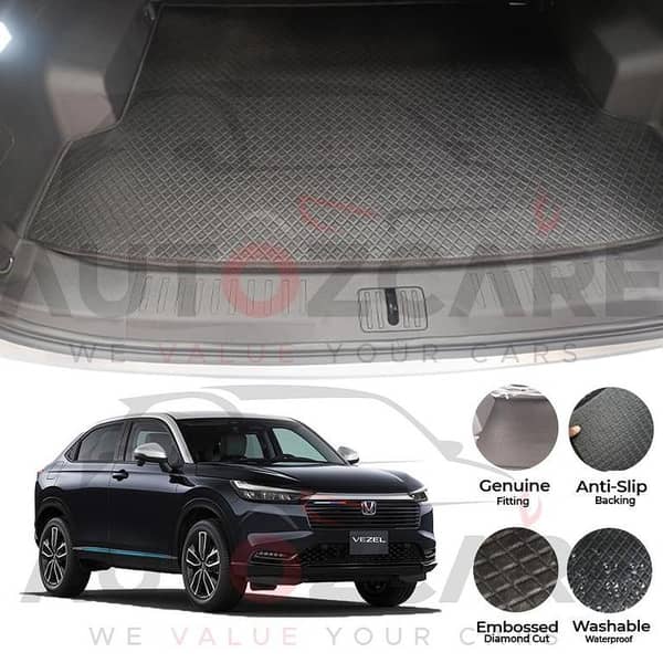 Honda Vezel China Rexine Custom-Size Trunk Mat - Model 2021-2025