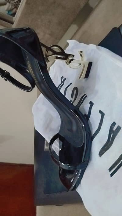 YSL heels black