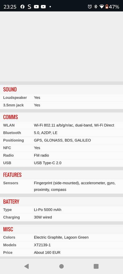 Motorola edge 20 lite ,,,,,, 03065512404