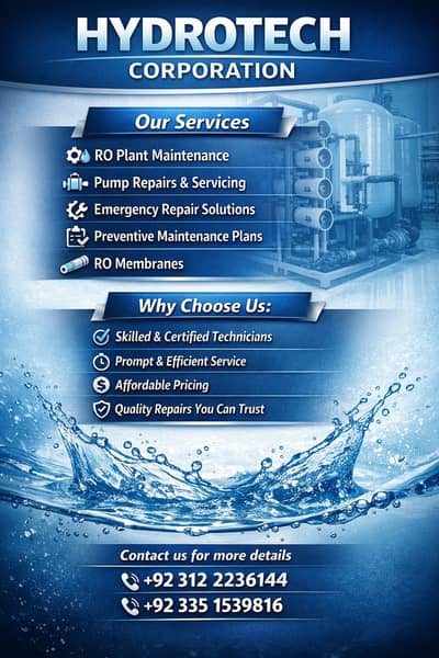 RO System Services – Membrane, Pump Repair & Plant Maintenance