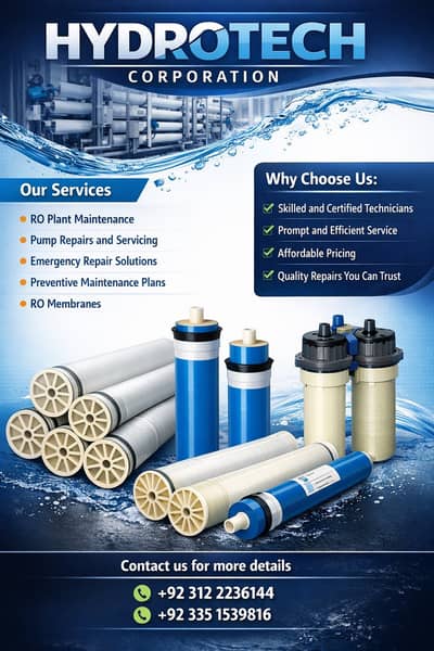 RO Plant Maintenance & Repair Services | Pump & Membrane Repair