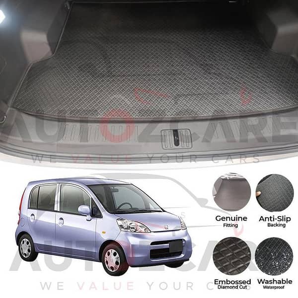 Honda Life China Rexine Custom-Size Trunk Mat - Model 2003-2008