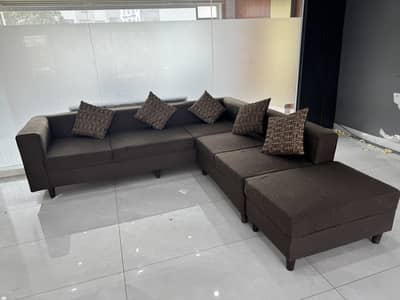 7 Seater L shape Sofa In Perfect Condition