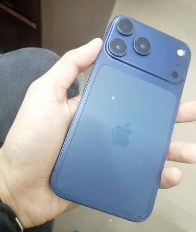 Iphone Xr converted 17 bypass Sim work back minor Crack