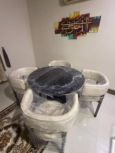 Amazing Furniture | Modern 4 Seater Dining Table Set | Luxury Chairs