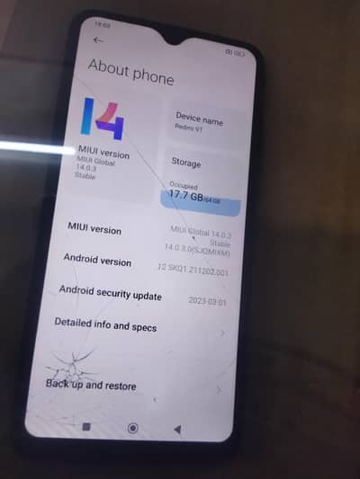 redmi 9t in 8/10 condition with 3 days battery time. PTA APPROVED