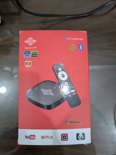 Magic Pro Android Smart TV Box (Slightly Used). Google Play Supported
