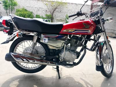 Honda CG 125 silver self start