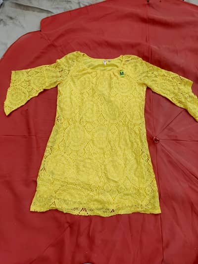  Stylish Yellow Lace Dress for Girls 