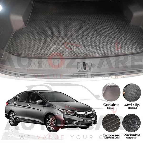 Honda City China Rexine Custom-Size Trunk Mat - Model 2022-2025