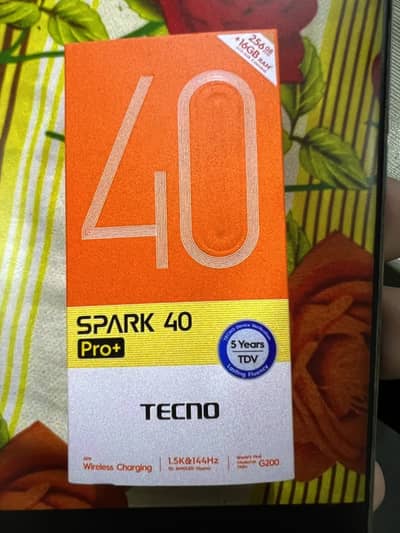 Tecno Spark 40 pro Plus 8+256 warranty available 8 Month