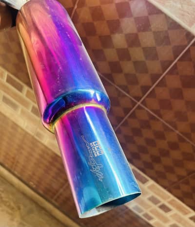 Hks silencer for honda 125 Rainbow finsh Bass sound