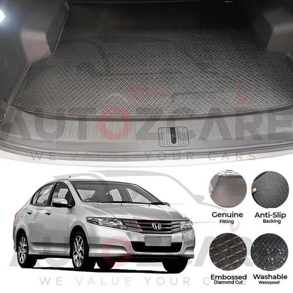 Honda City China Rexine Custom-Size Trunk Mat - Model 2009-2021