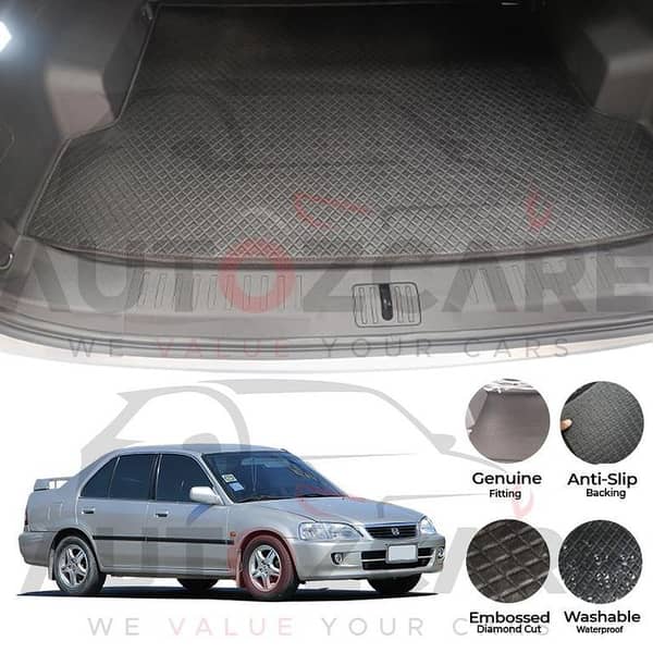 Honda City China Rexine Custom-Size Trunk Mat - Model 1998-2002