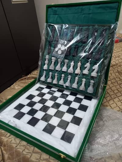 Handcrafted Marble Chess Board